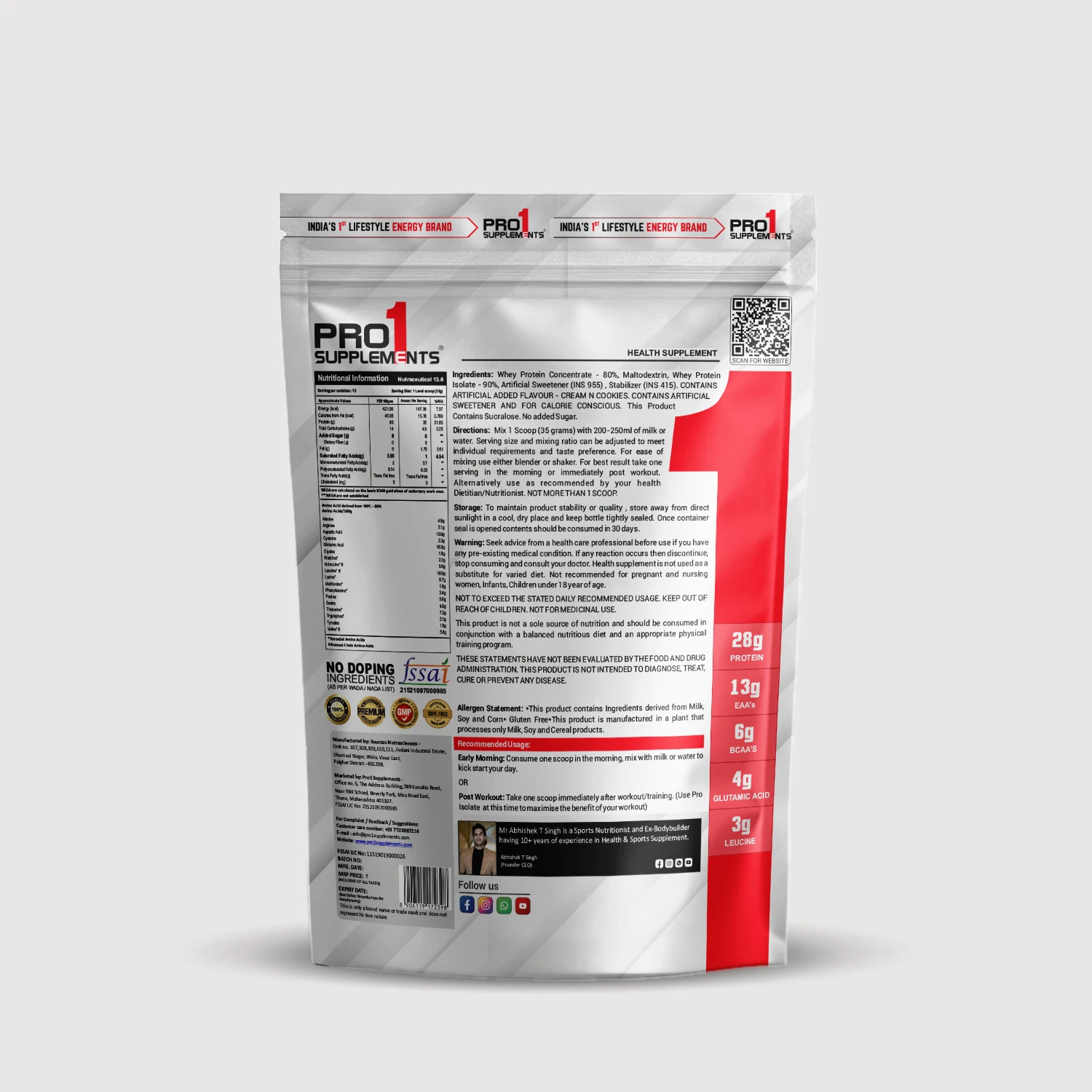 Pro Isolate – Cream & Cookies 1lbs - Image 2