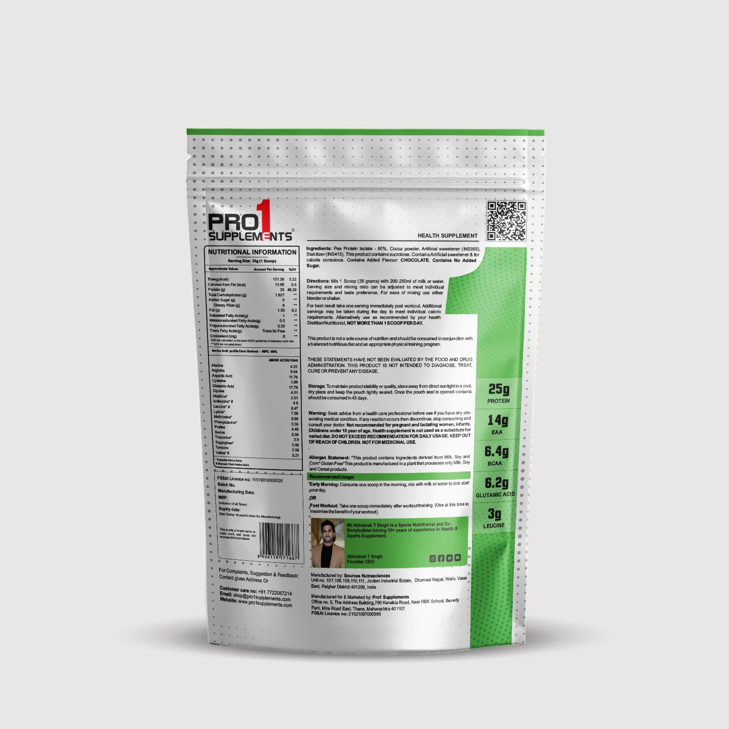 Plant Protein – Chocolate 2lbs - Image 2